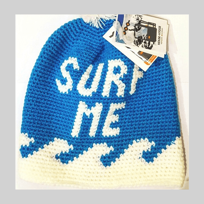 Hovedbilde Hekla lue Blå/Hvit: SURF ME